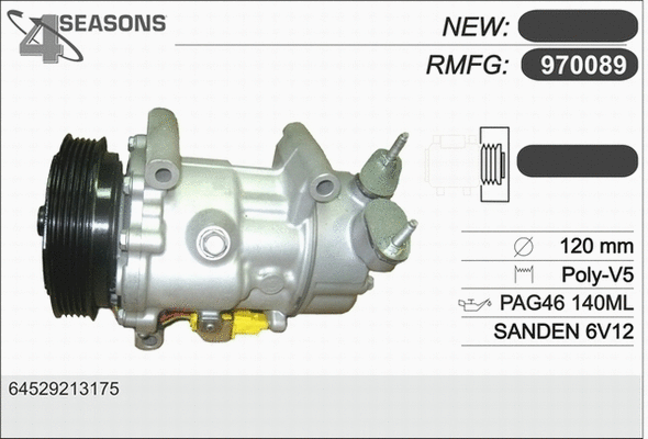 Compressor, air conditioning (970089)