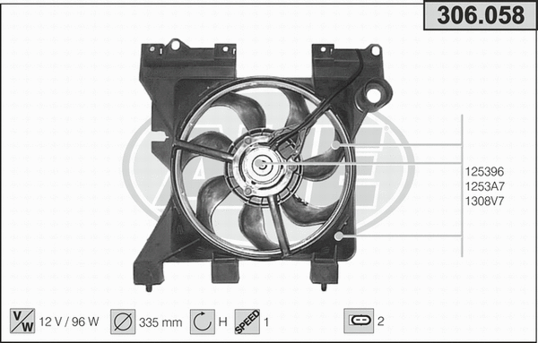 Fan, engine cooling (306.058)