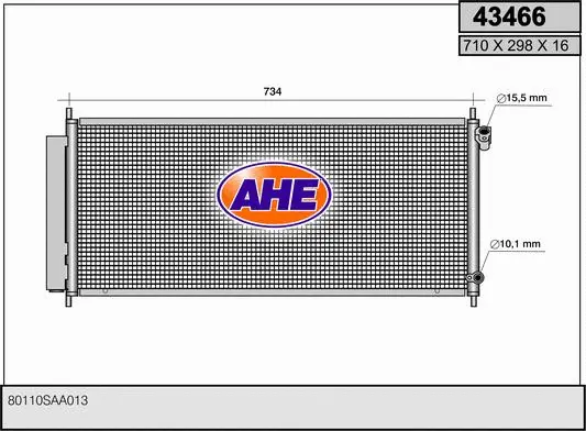 Condenser, air conditioning (43466)