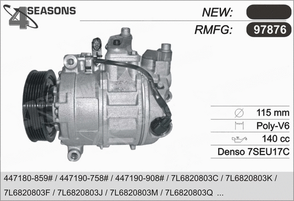 Compressor, air conditioning (97876)
