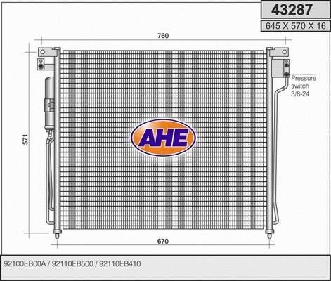 Condenser, air conditioning (43287)