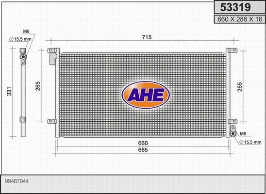 Condenser, air conditioning (53319)
