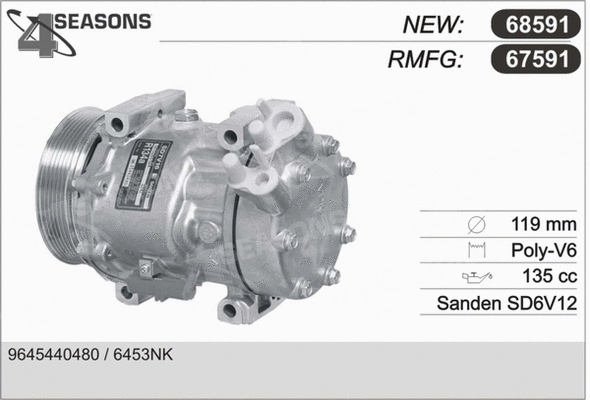 Compressor, air conditioning (67591)