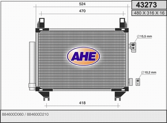 Condenser, air conditioning (43273)