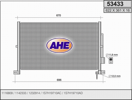Condenser, air conditioning (53433)