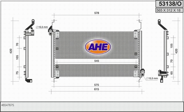 Condenser, air conditioning (53138/O)