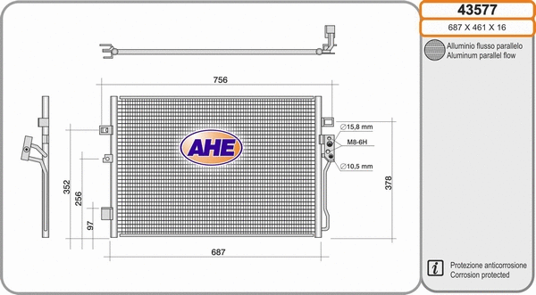 Condenser, air conditioning (43577)