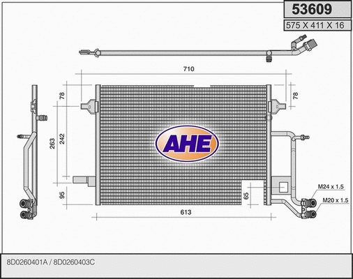 Condenser, air conditioning (53609)
