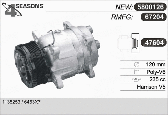 Compressor, air conditioning (67204)
