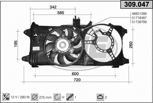 Fan, engine cooling (309.047)