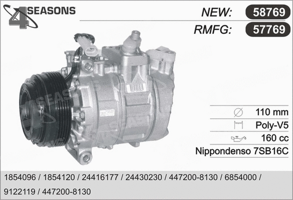 Compressor, air conditioning (57769)
