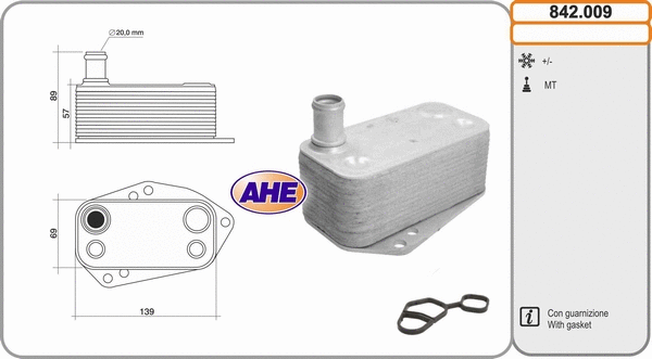 Oil Cooler, engine oil (842.009)