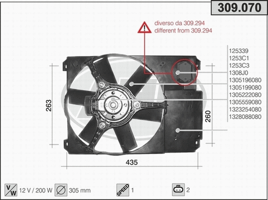 Fan, engine cooling (309.070)