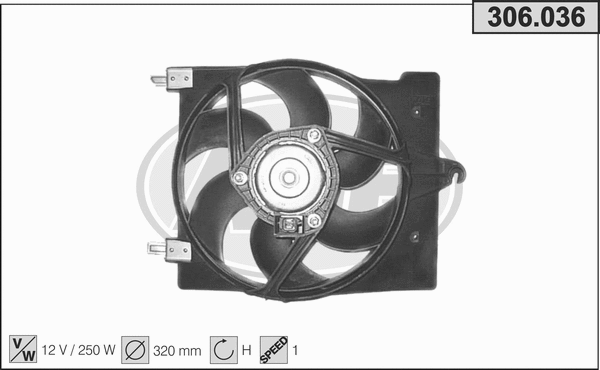 Fan, engine cooling (306.036)