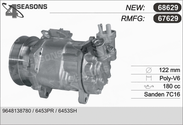 Compressor, air conditioning (67629)
