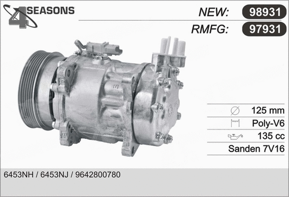 Compressor, air conditioning (97931)