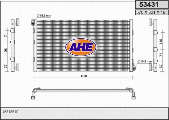 Condenser, air conditioning (53431)