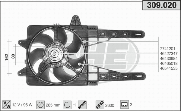 Fan, engine cooling (309.020)