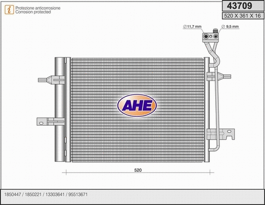 Condenser, air conditioning (43709)