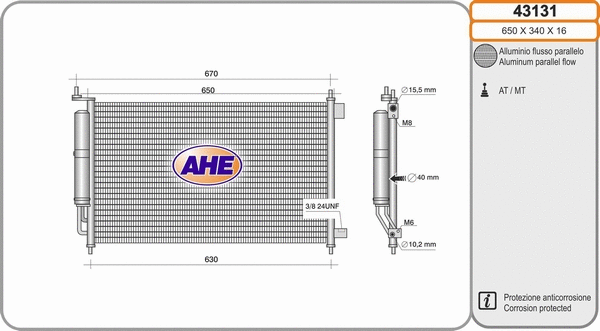 Condenser, air conditioning (43131)