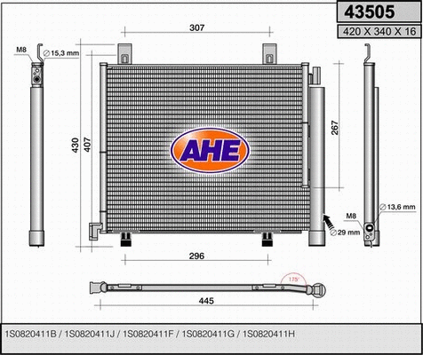 Condenser, air conditioning (43505)
