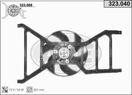 Fan, engine cooling (323.040)