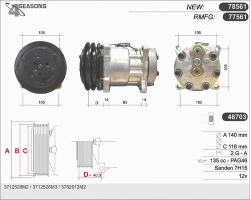 Compressor, air conditioning (77561)