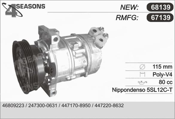 Compressor, air conditioning (67139)