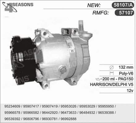 Compressor, air conditioning (58107/A)