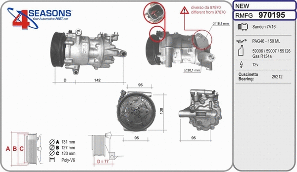 Compressor, air conditioning (970195)
