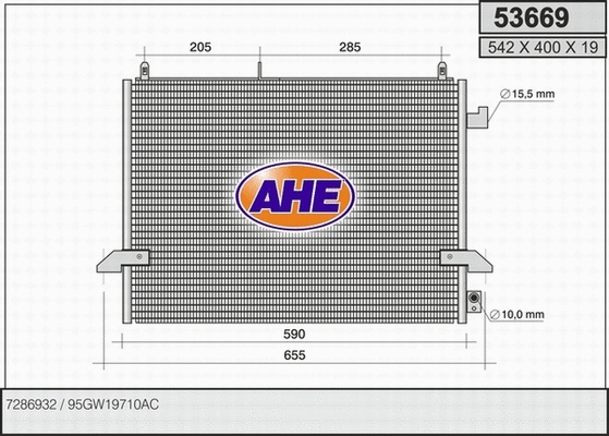 Condenser, air conditioning (53669)