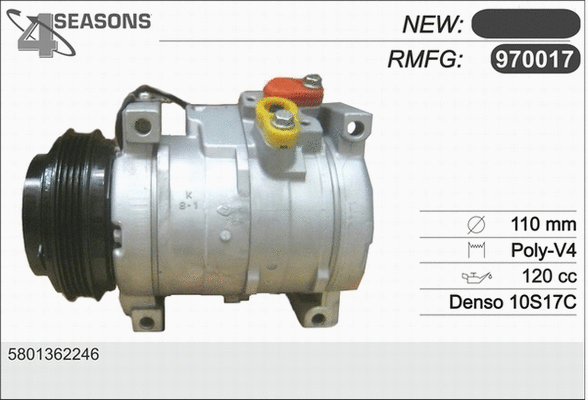 Compressor, air conditioning (970017)