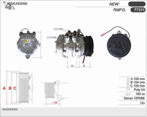 Compressor, air conditioning (77311)