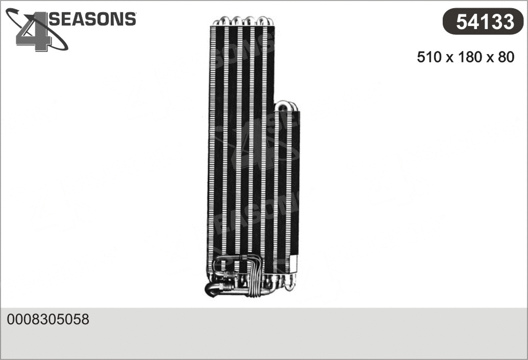 Evaporator, air conditioning (54133)