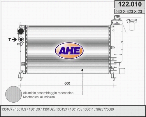 Radiator, engine cooling (122.010)