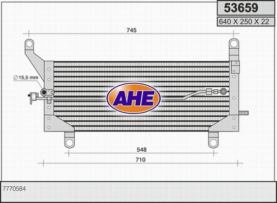 Condenser, air conditioning (53659)
