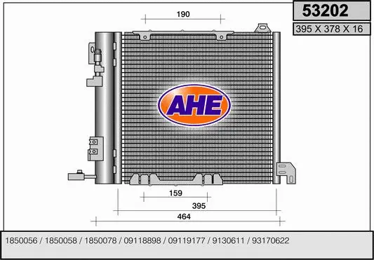 Condenser, air conditioning (53202)
