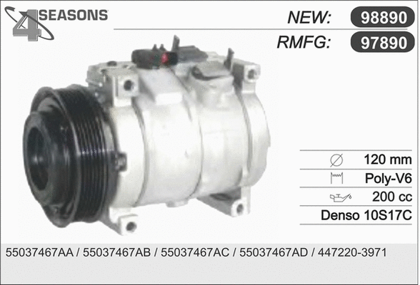 Compressor, air conditioning (97890)