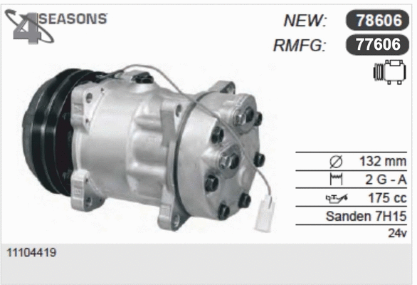 Compressor, air conditioning (77606)