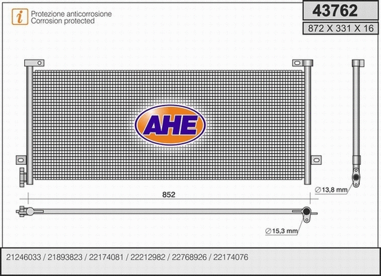 Condenser, air conditioning (43762)