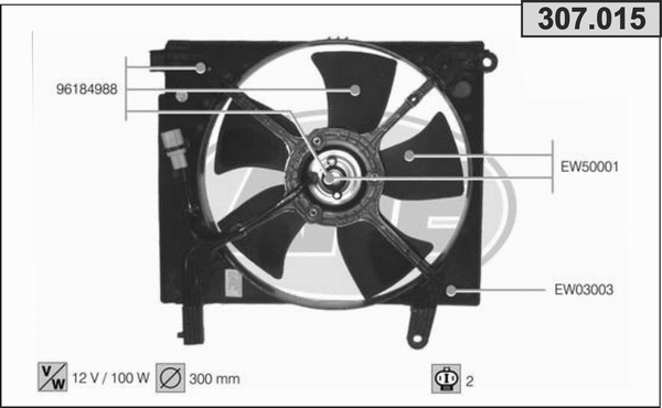 Fan, engine cooling (307.015)