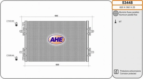 Condenser, air conditioning (53448)