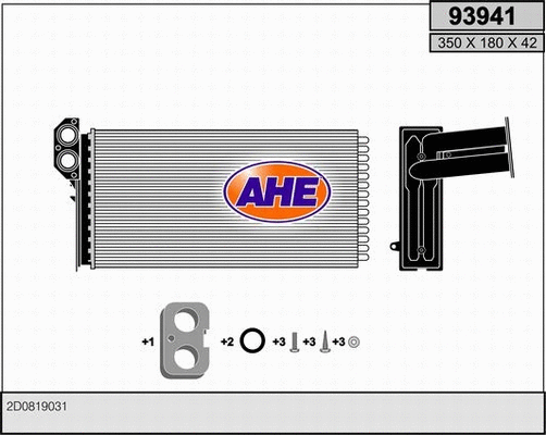 Heat Exchanger, interior heating (93941)