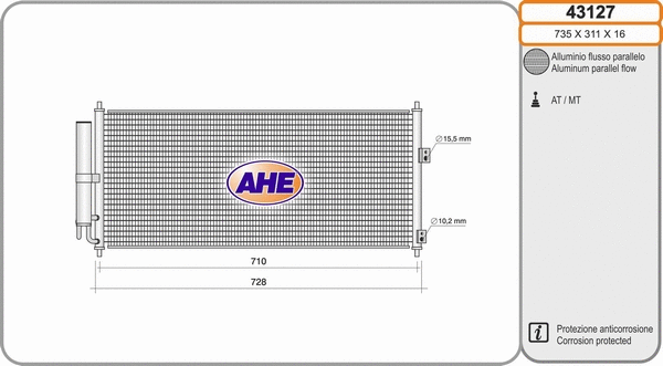 Condenser, air conditioning (43127)