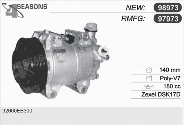 Compressor, air conditioning (97973)