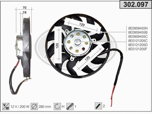 Fan, engine cooling (302.097)