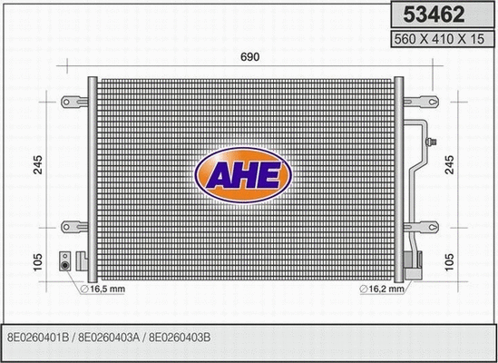 Condenser, air conditioning (53462)