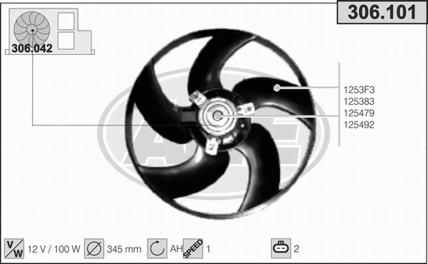 Fan, engine cooling (306.101)