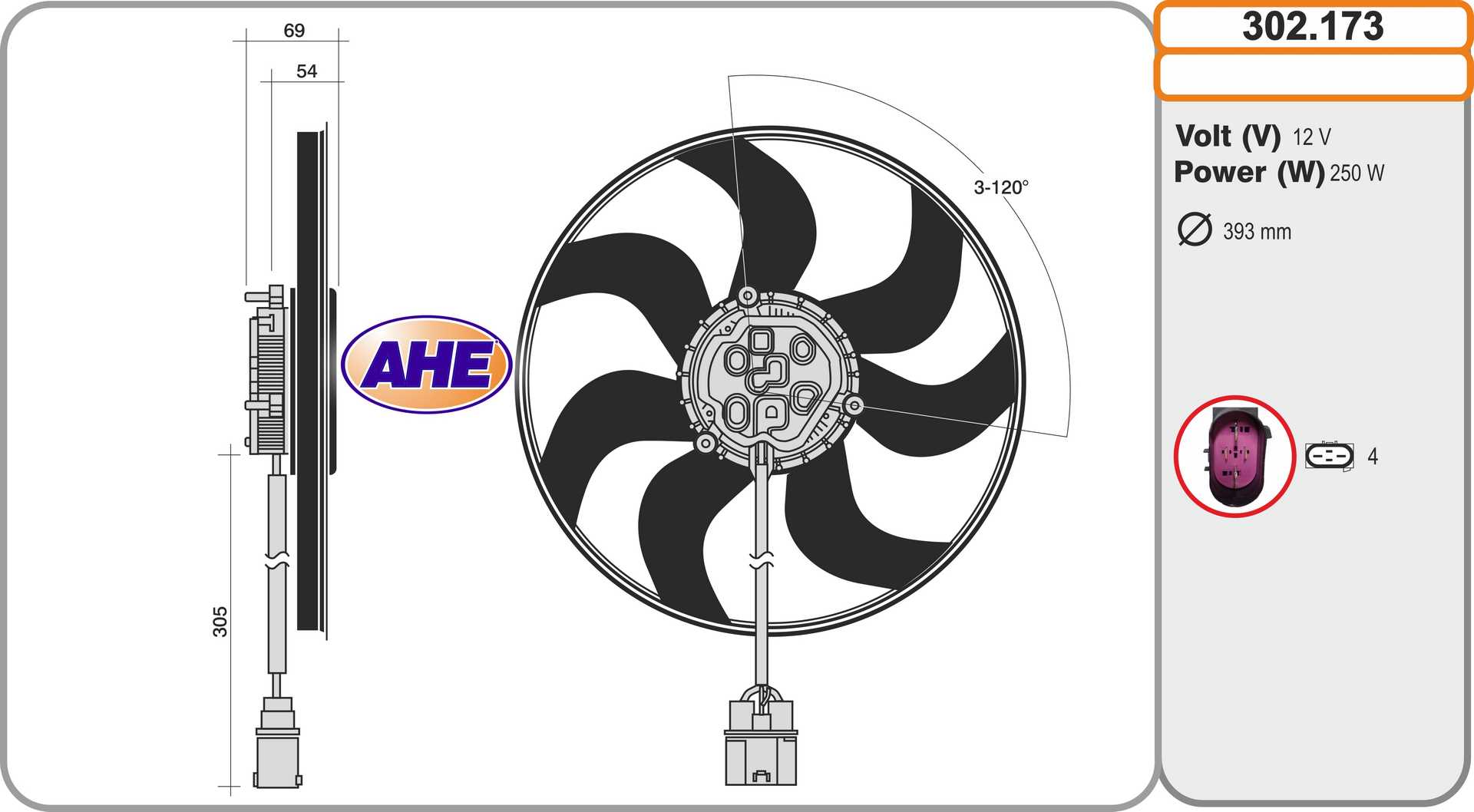 Fan, engine cooling (302.173)