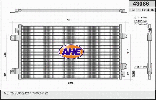 Condenser, air conditioning (43086)